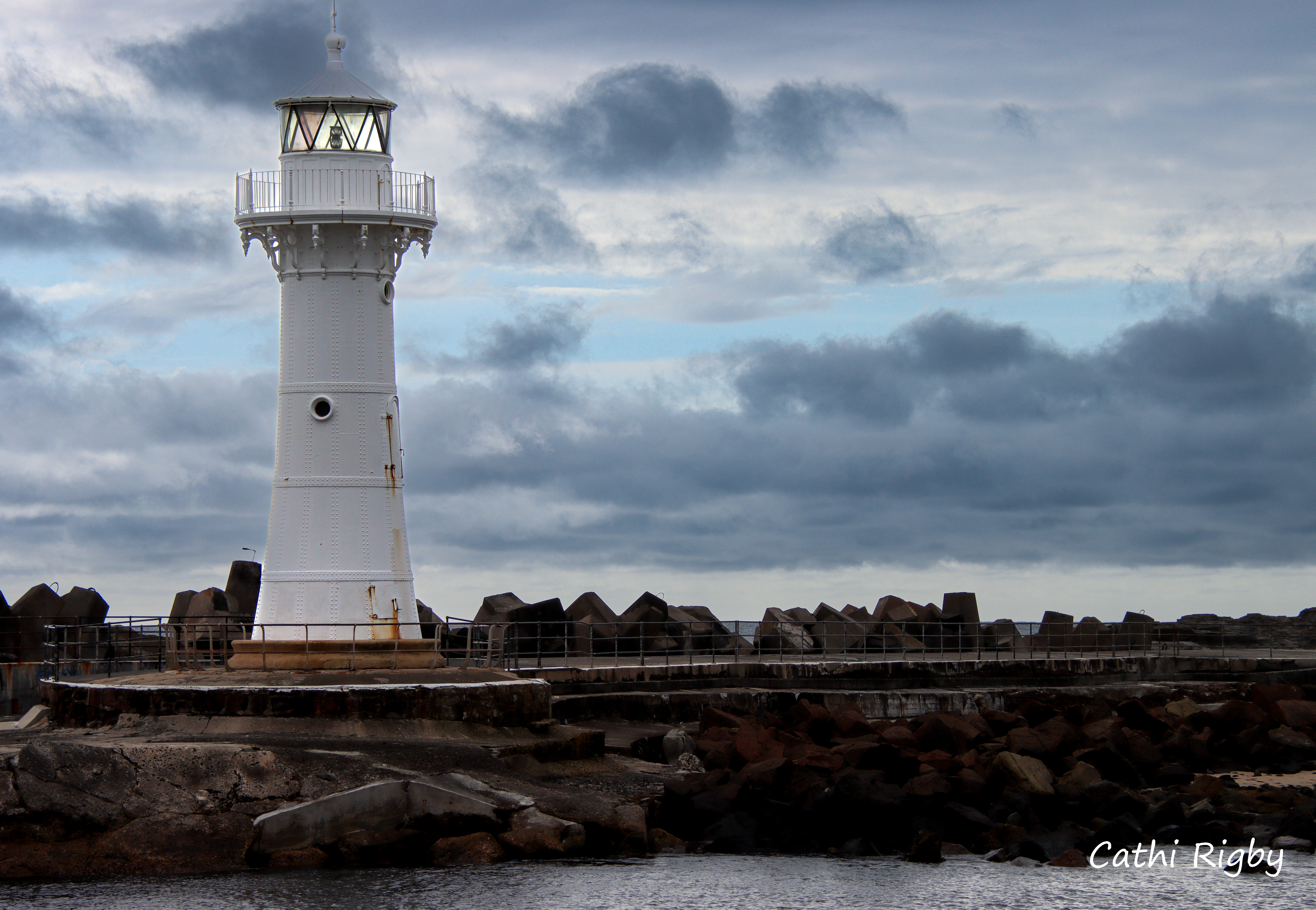 Wollongong Old Lighthouse by Cathi Rigby